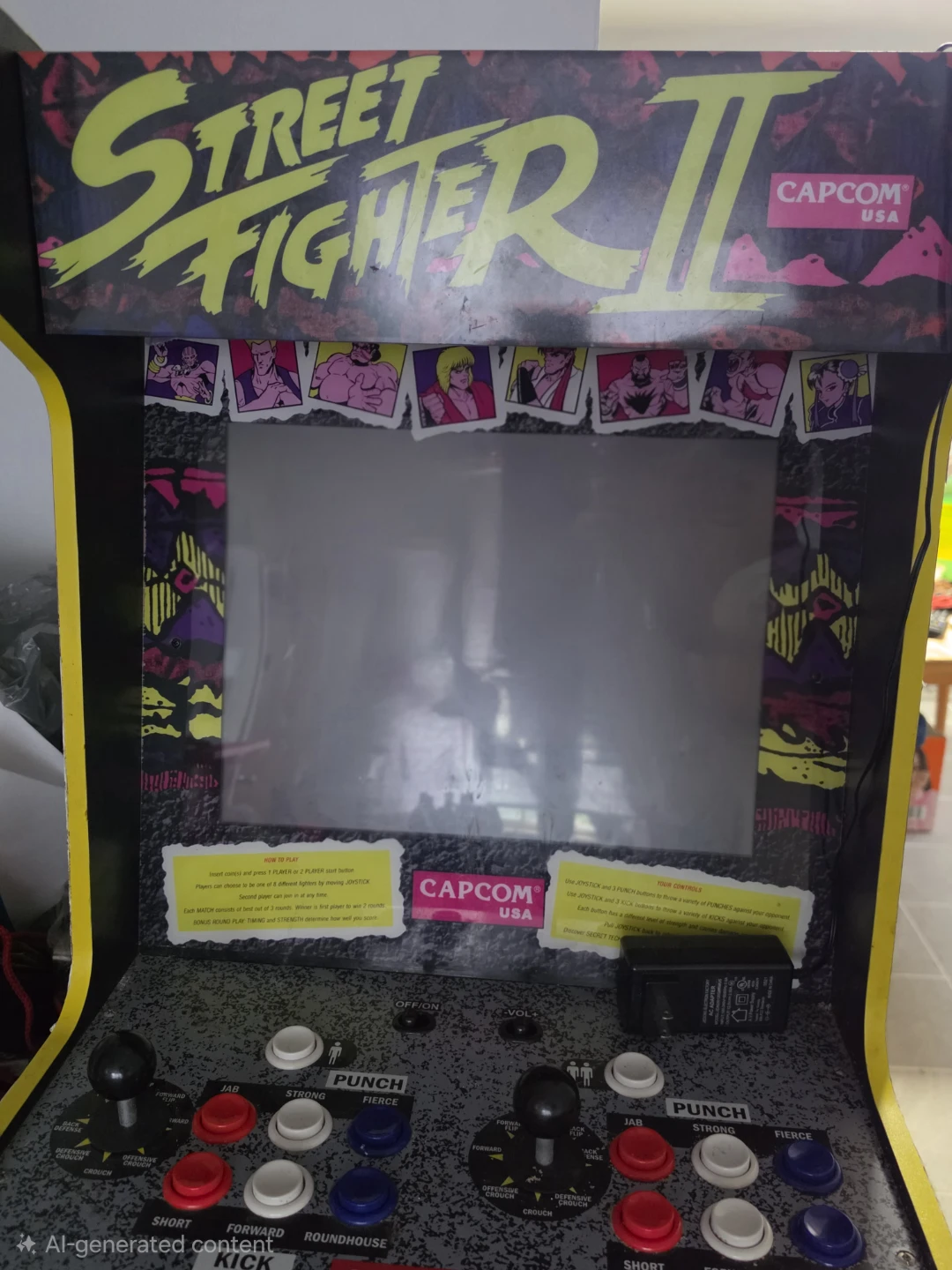 Street Fighter II Arcade Cabinet - photo 2