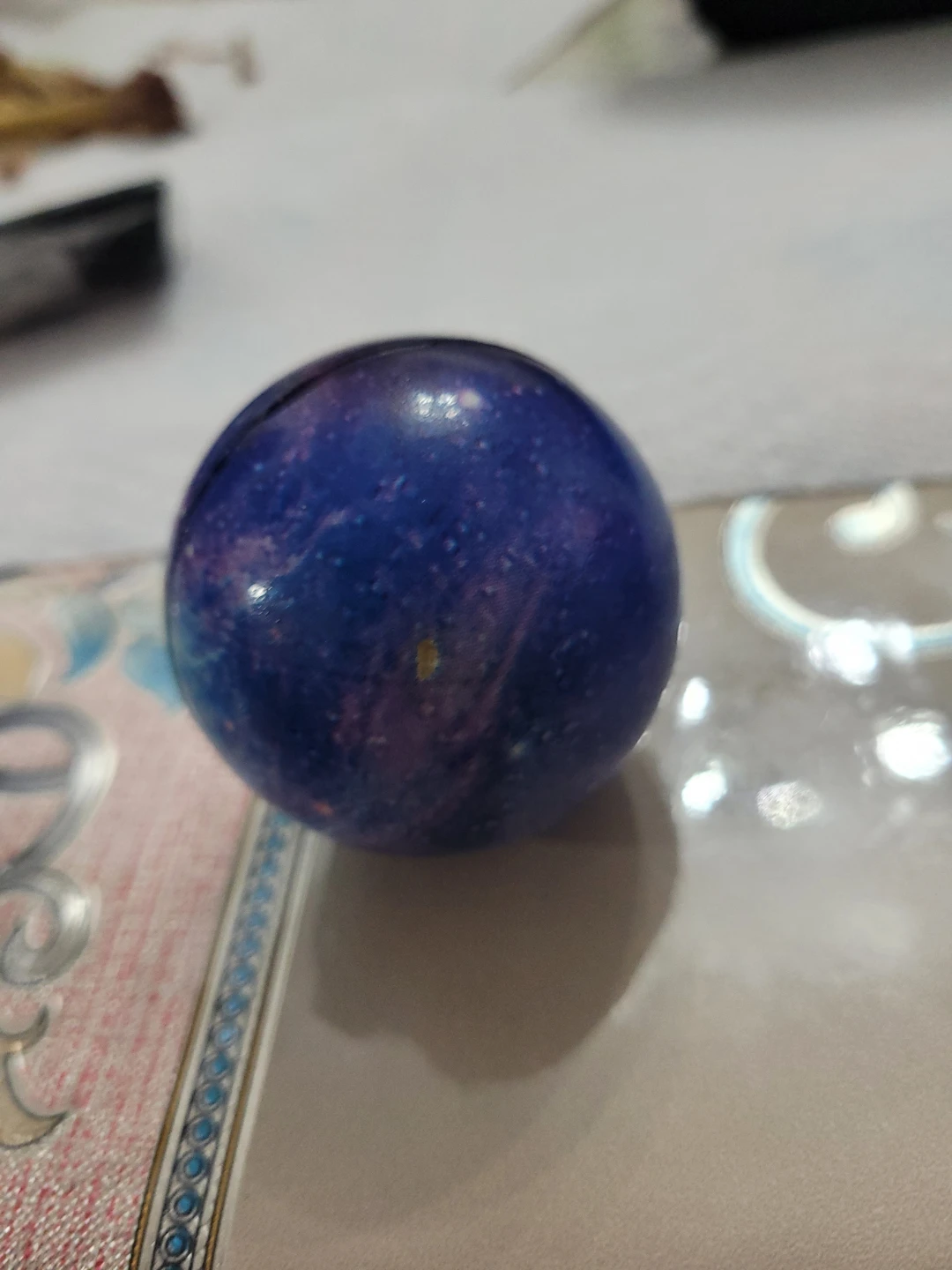 Galaxy balk and pink and blue slime and a brasalet - photo 4