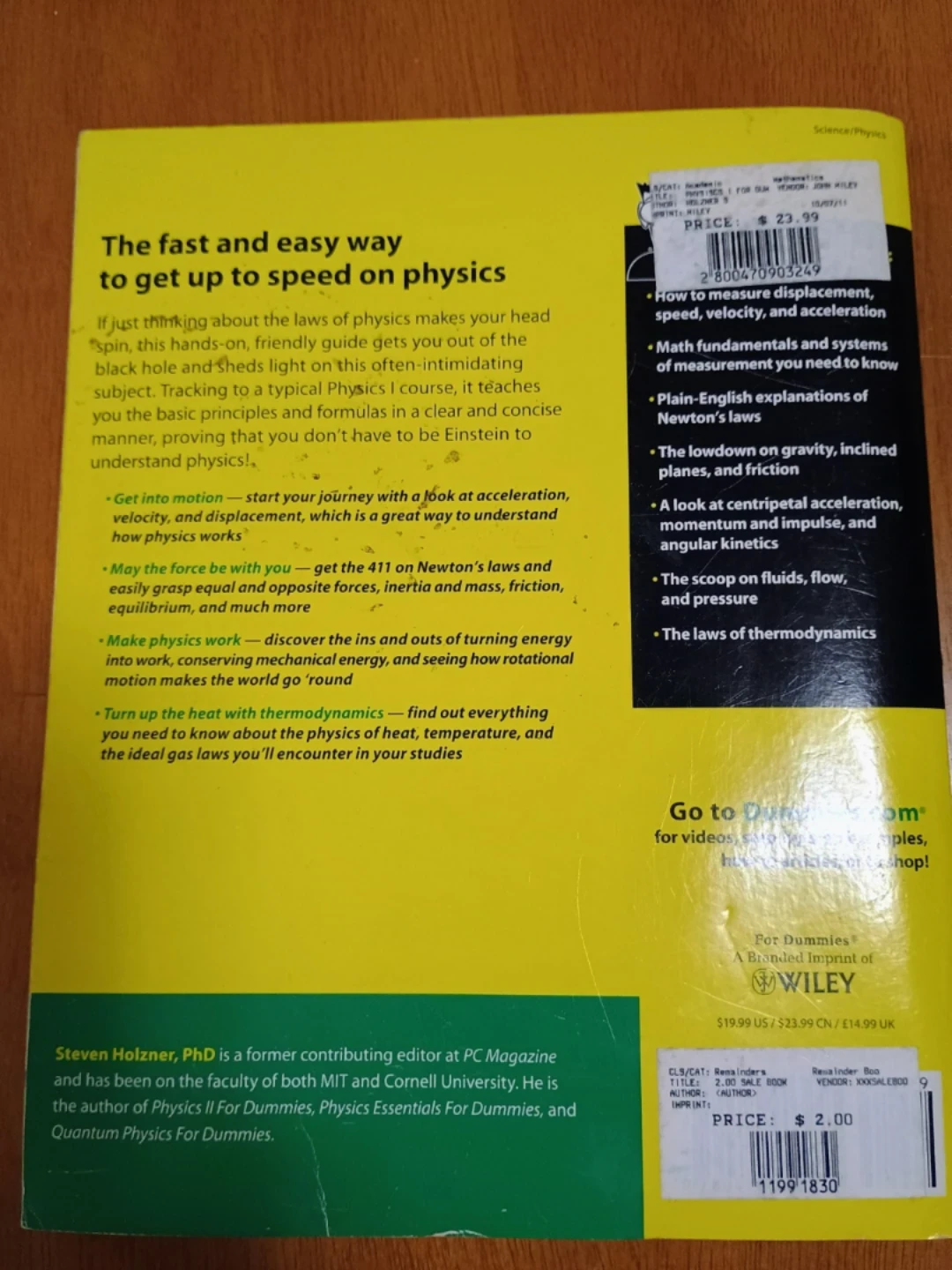 ⚽  Physics I For Dummies 2nd Edition - photo 2