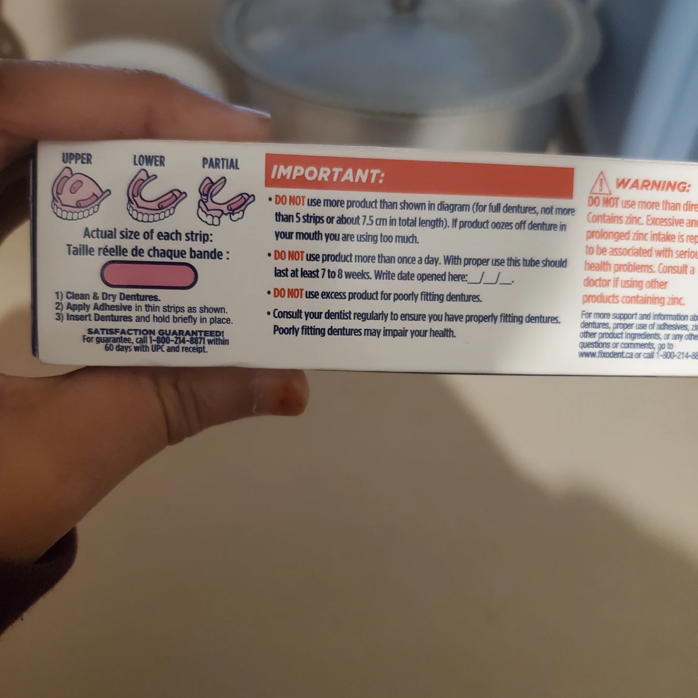 Fixodent Ultra Max Hold Denture Adhesive Cream - photo 3