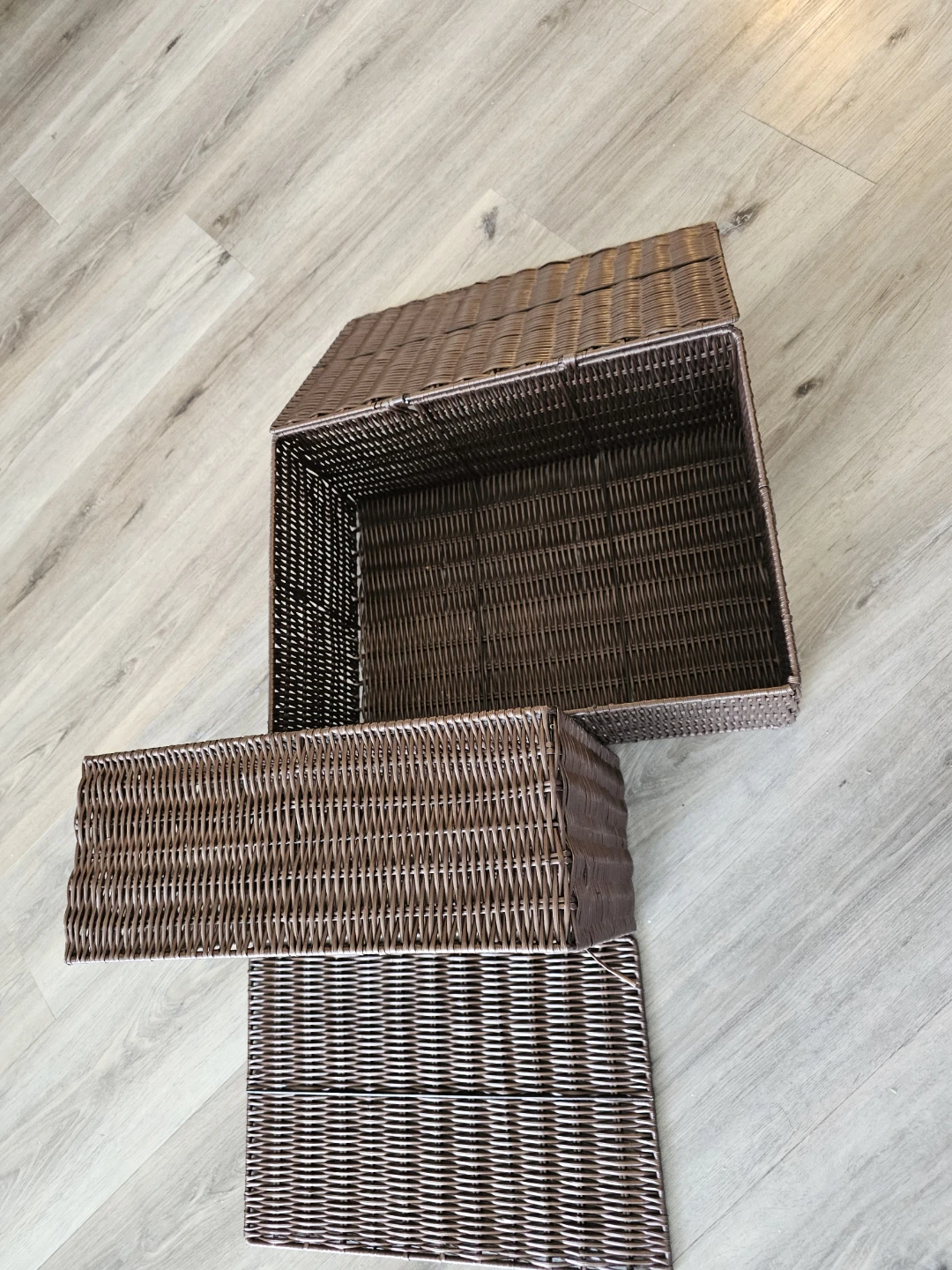 Wicker Storage Baskets with Lids - photo 5