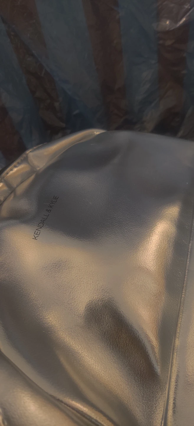 Kendall & Kylie Silver Metallic Backpack Large - photo 3