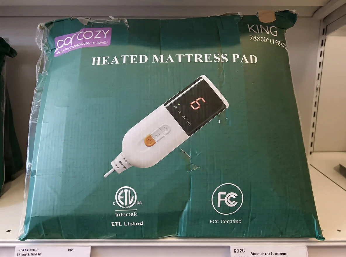New King Bed GetCozy Heating Pad