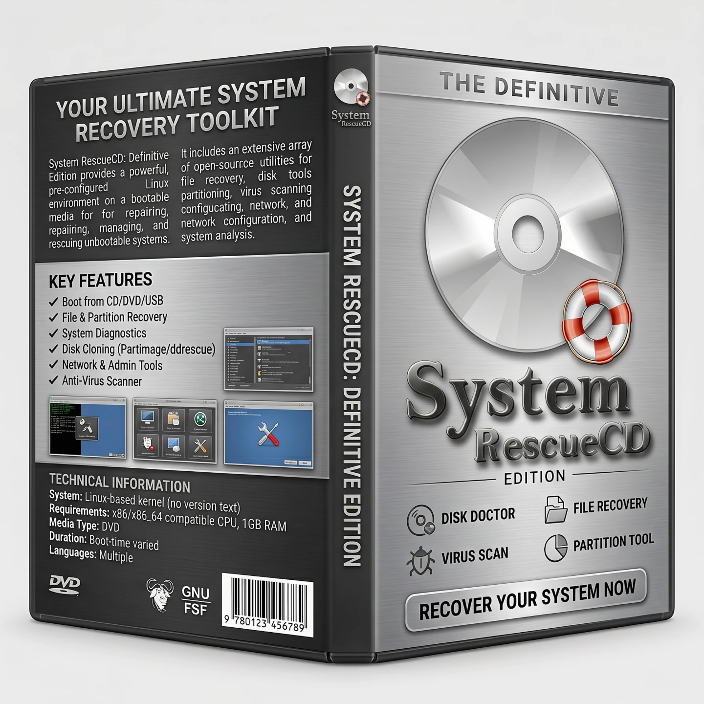 SystemRescue Bootable DVD