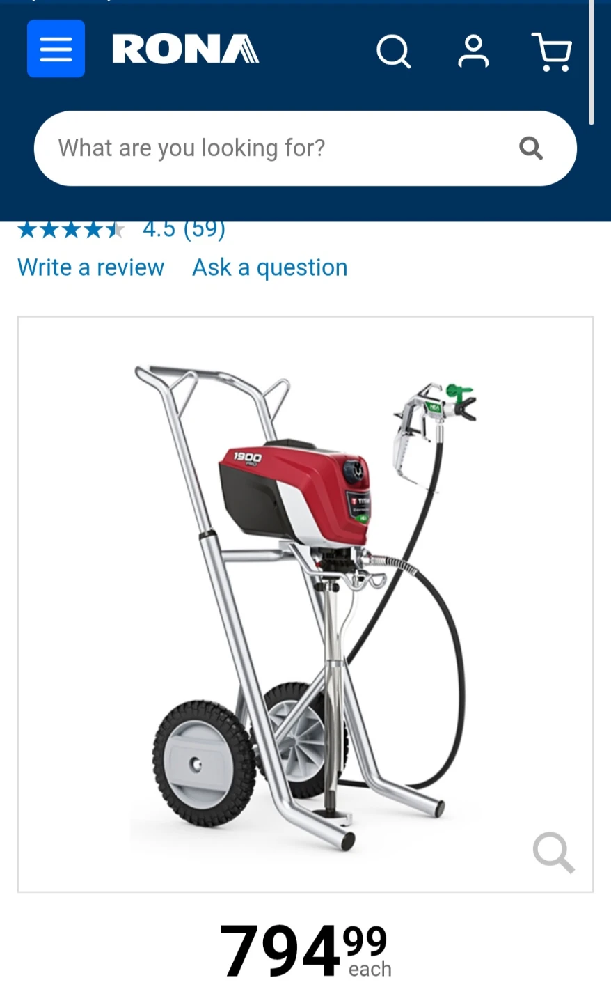 Wagner 1900 Paint Sprayer - photo 2