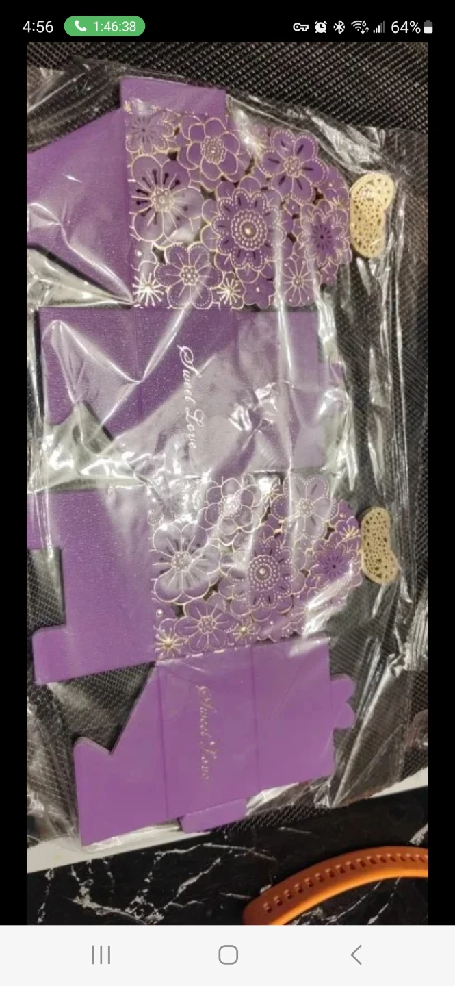 Purple Laser Cut Favor Boxes (100 Pcs) - photo 3