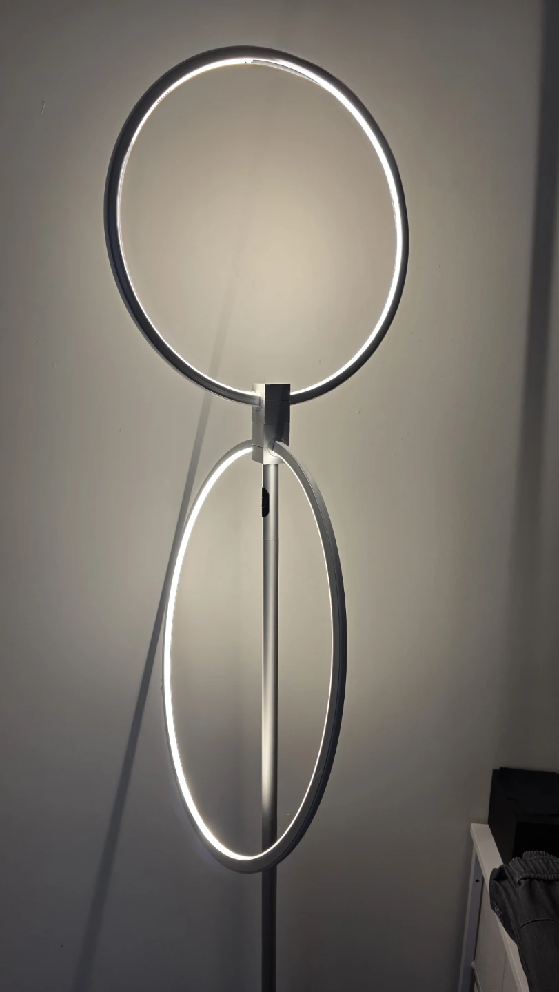 Modern LED Floor Lamp - Ring Design - photo 2