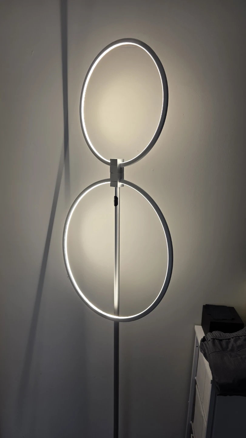 Modern LED Floor Lamp - Ring Design - photo 3