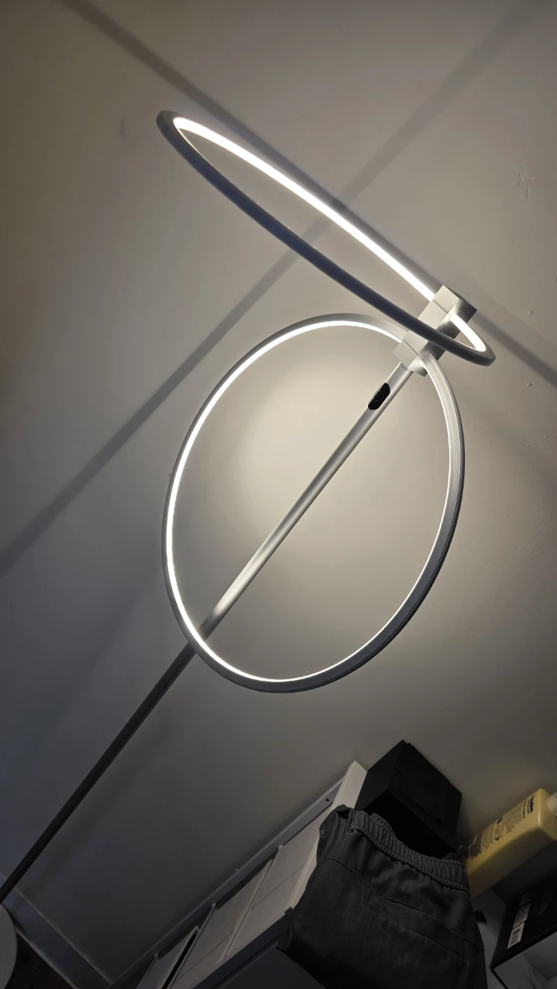 Modern LED Floor Lamp - Ring Design - photo 5