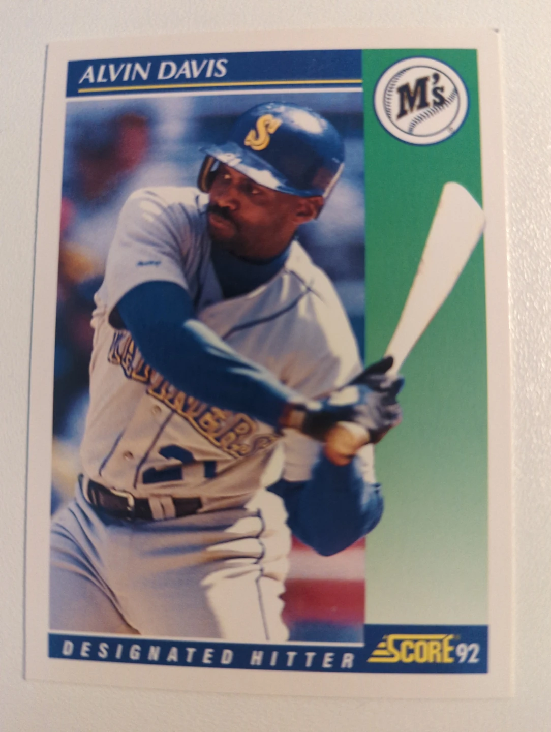 1992 Score Baseball Card - Alvin Davis ⚽