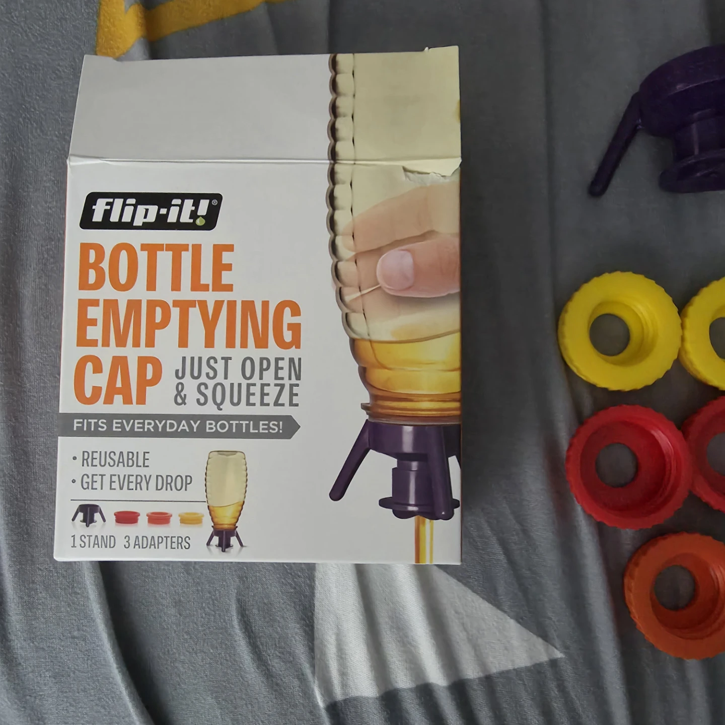 Flip-It! Bottle Emptying Cap with 3 Adapters - photo 2