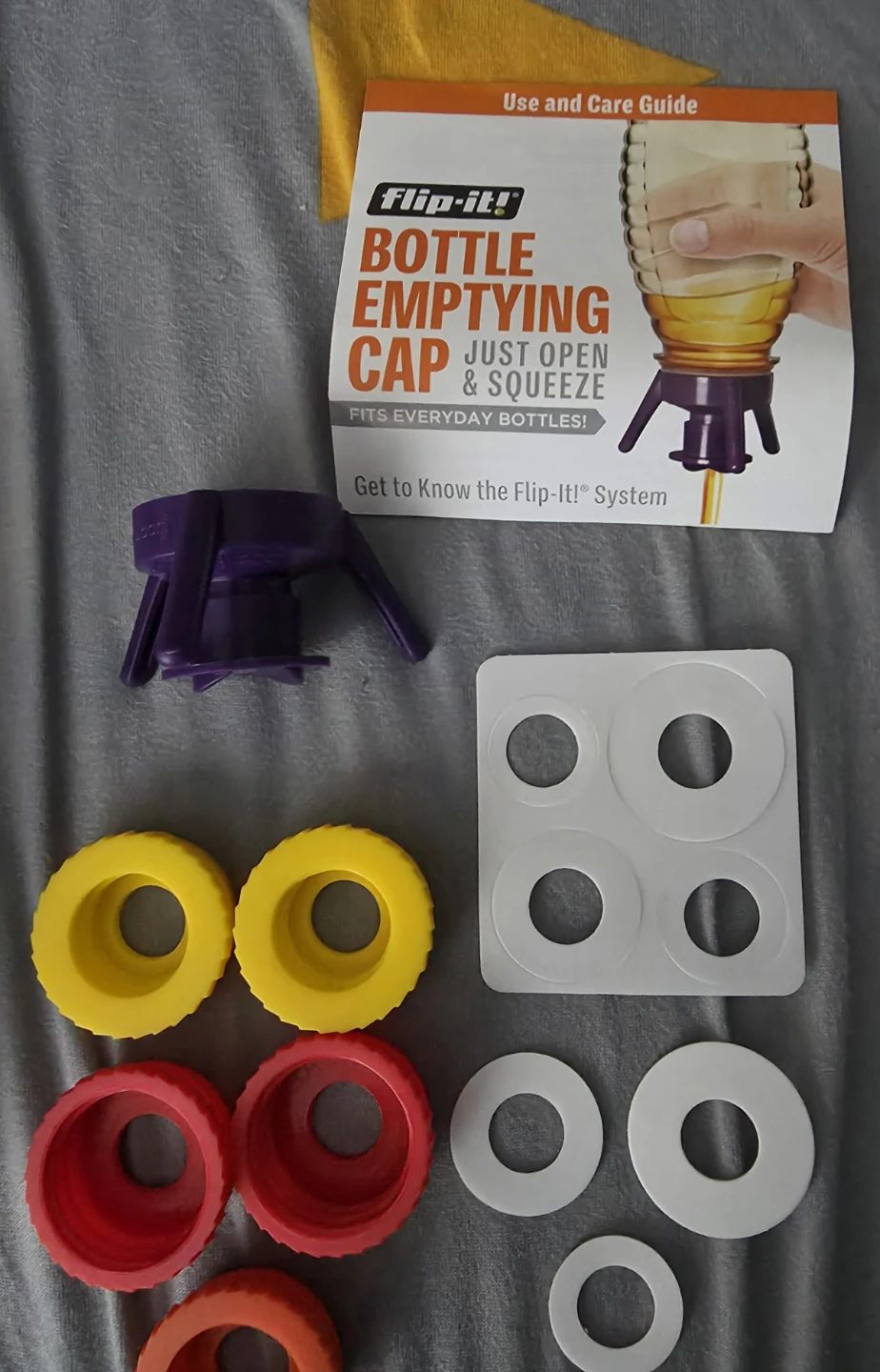 Flip-It! Bottle Emptying Cap with 3 Adapters - photo 3