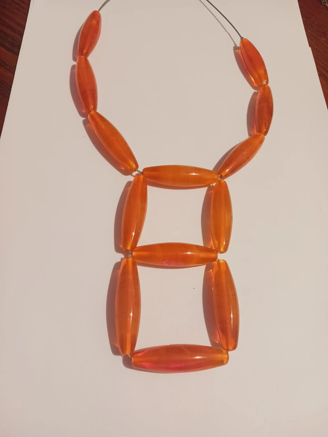 SENT MURANO SIGNED GORGEOUS VENETIAN ITALIAN STATEMENT NECKLACE - photo 2