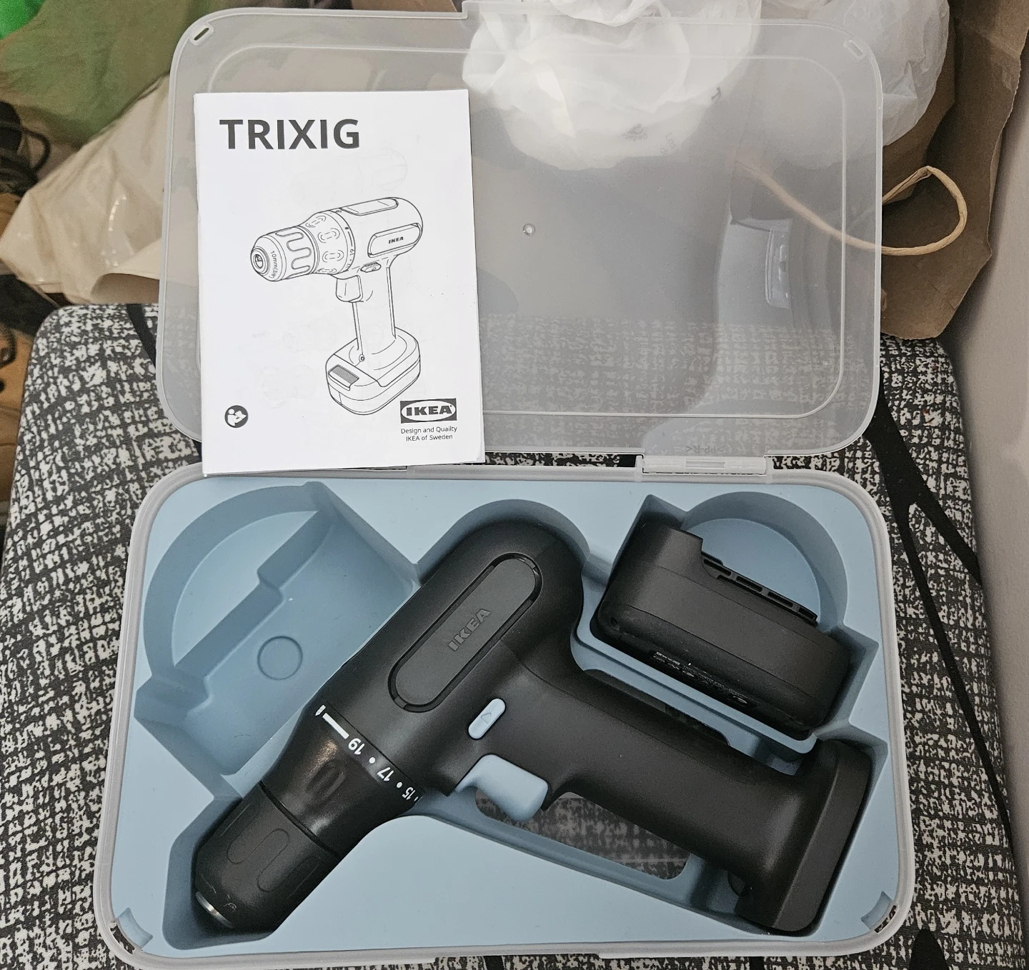 IKEA Cordless Drill/Screwdriver with Drill Bit Set