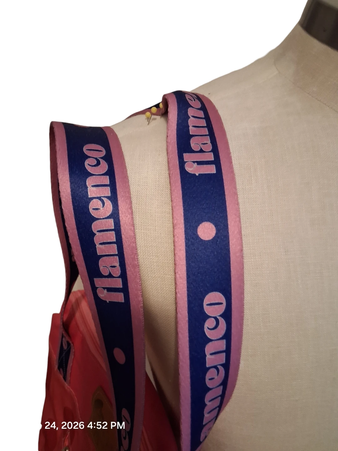 Flamenco Pink Polka Dot Tote Bag - photo 3
