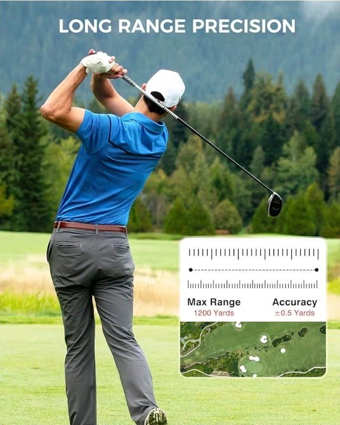 New SEALED Golf Rangefinder with Slope - 1200 Yards Laser Range - photo 3