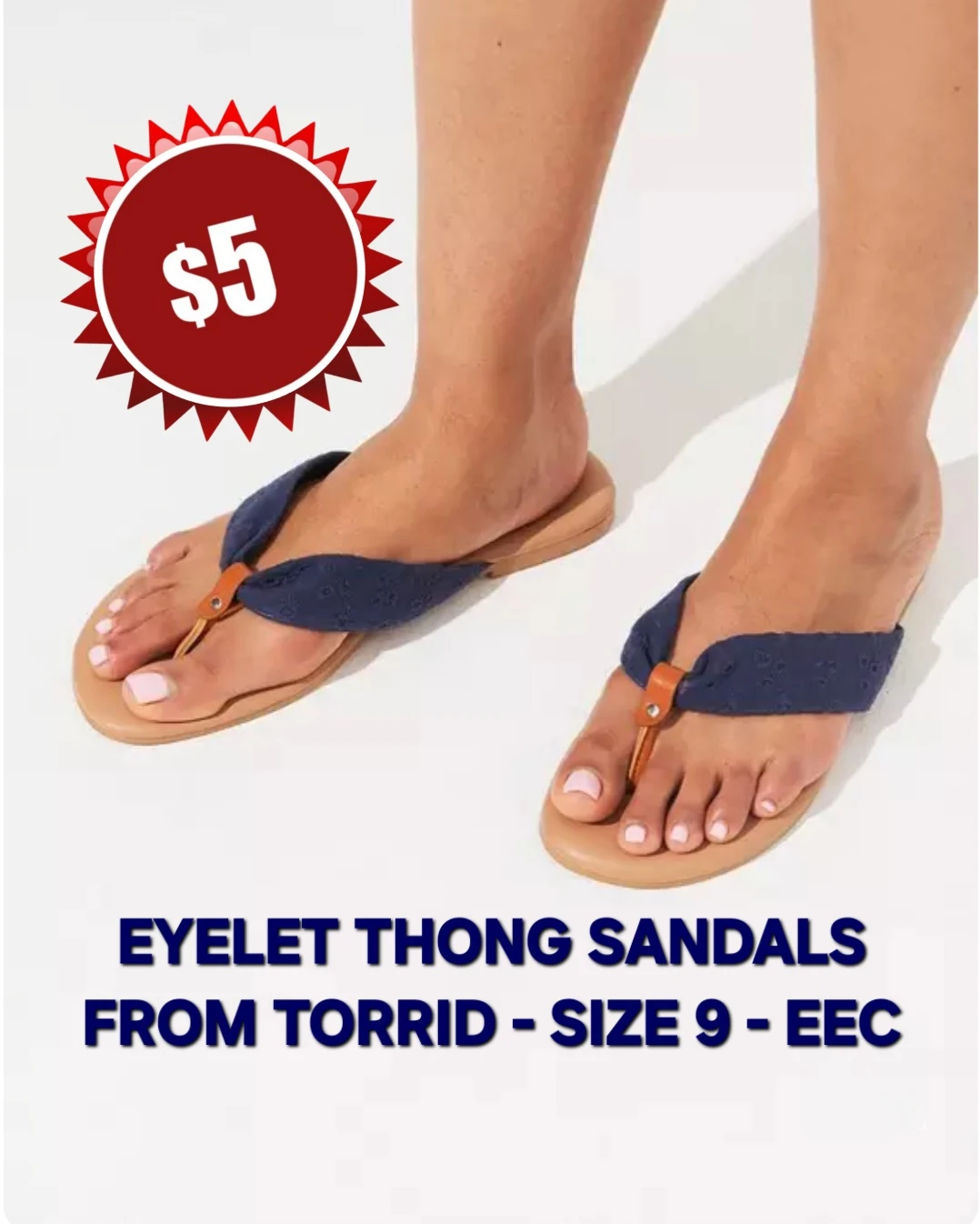 Eyelet Thong Sandals - photo 5