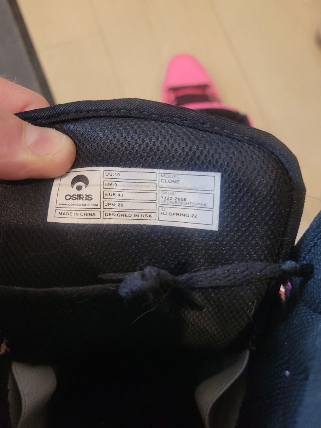 Osiris "Clone" Pink High-Top Skateboard Shoes - photo 3
