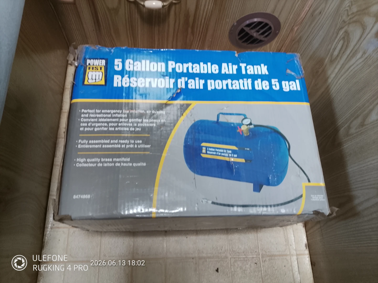 Power Fist 5 Gallon Portable Air Tank