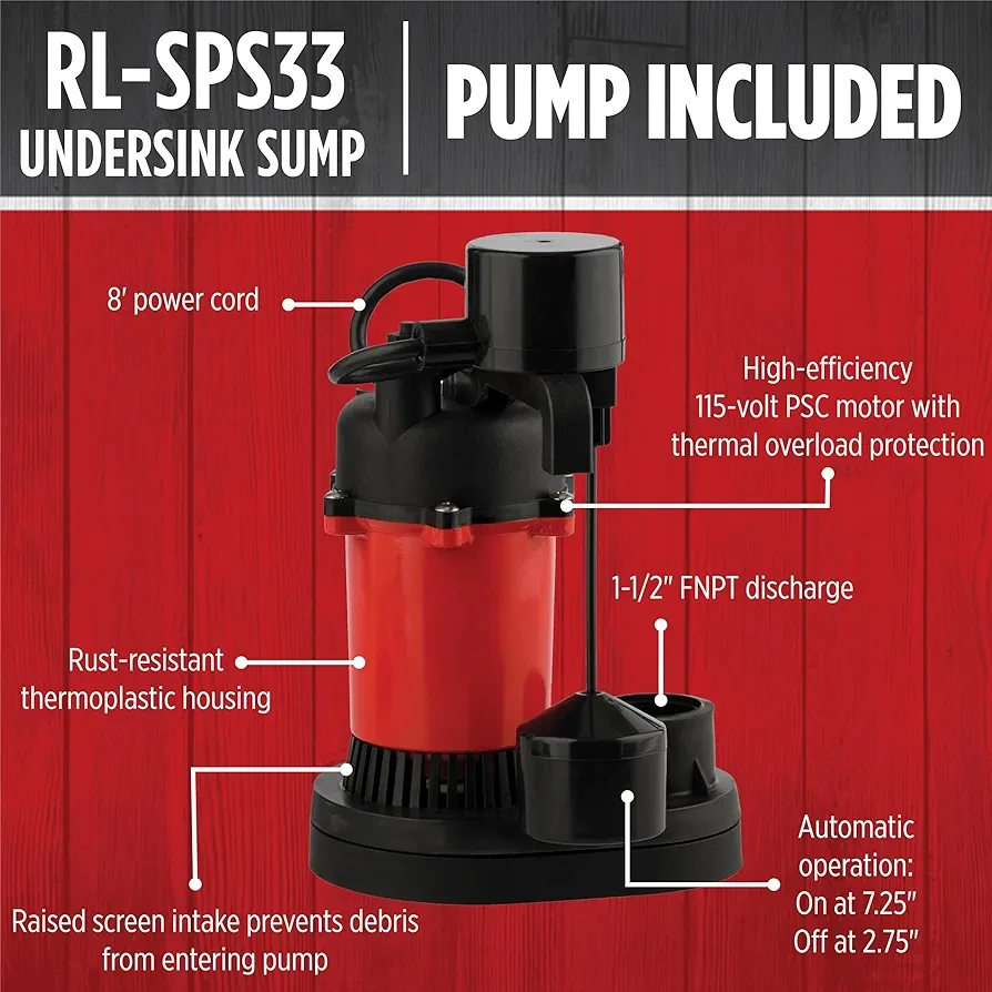 RL-SPS33 Undersink Sump Pump - photo 4
