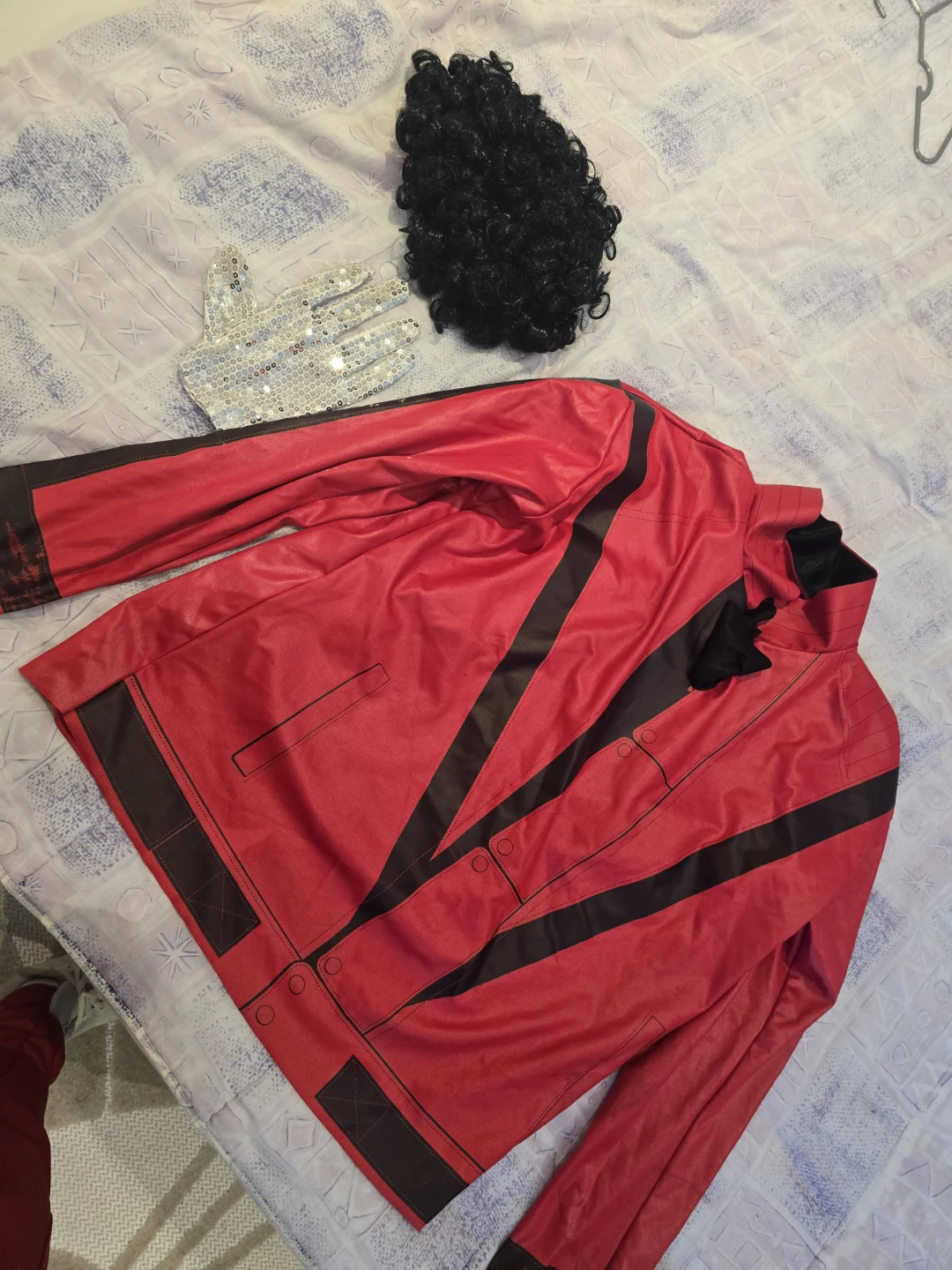 Michael Jackson Costume - Jacket, Wig, Glove