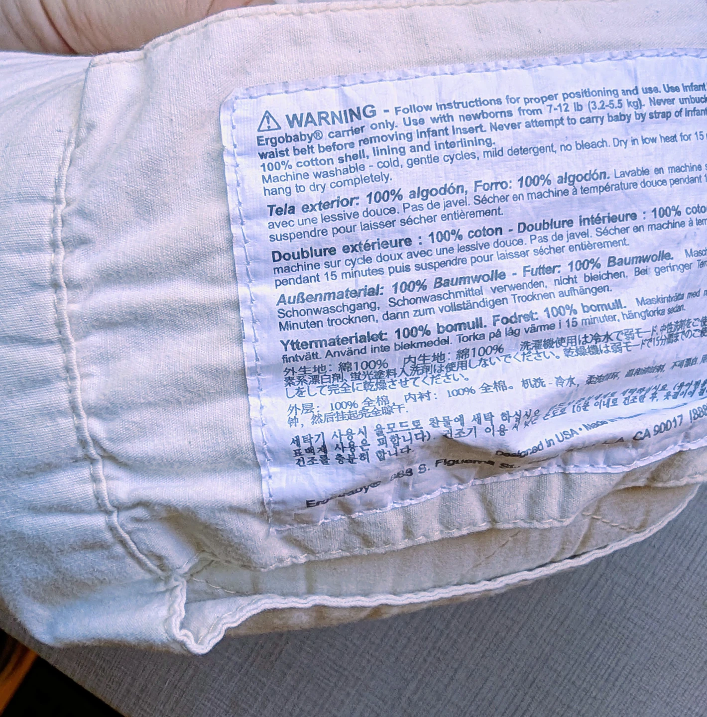 Ergobaby Infant Insert for Newborns - photo 3