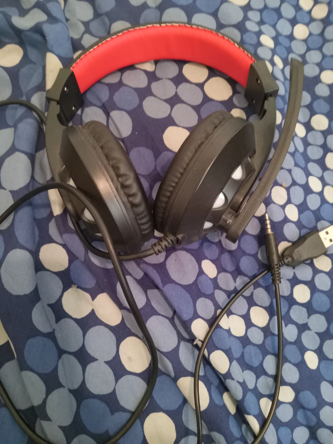Black Over-Ear Headphones with Microphone