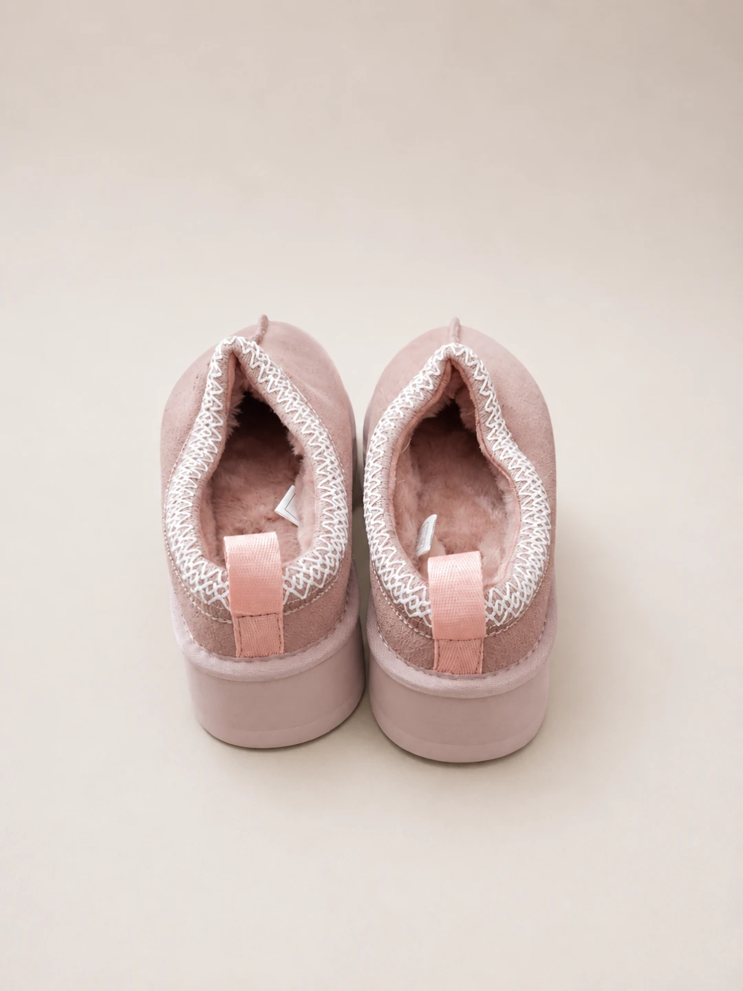 UGG Pink Suede Shearling Lined Slippers - photo 3
