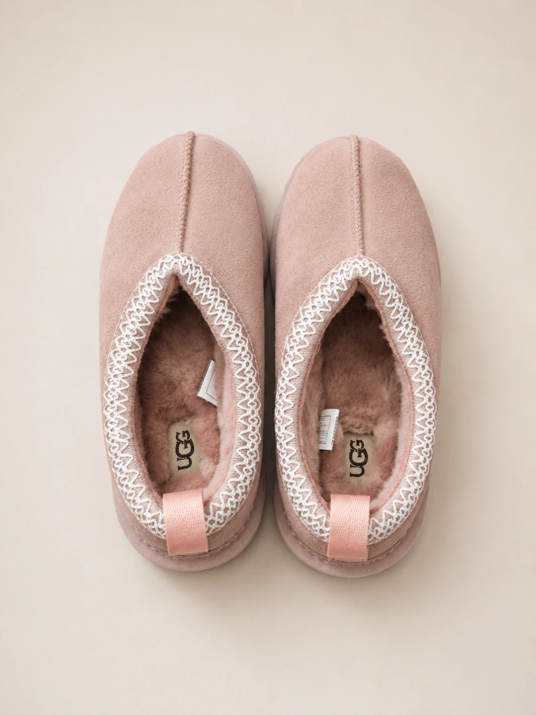 UGG Pink Suede Shearling Lined Slippers - photo 4
