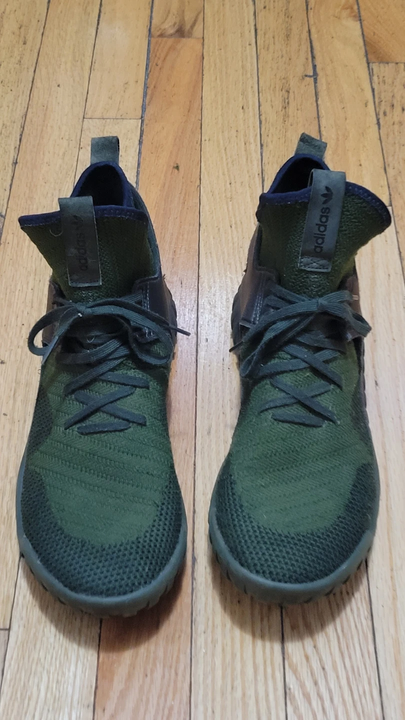 Adidas Tubular Shadow Knit Green High Top Shoes Size 11 - photo 5