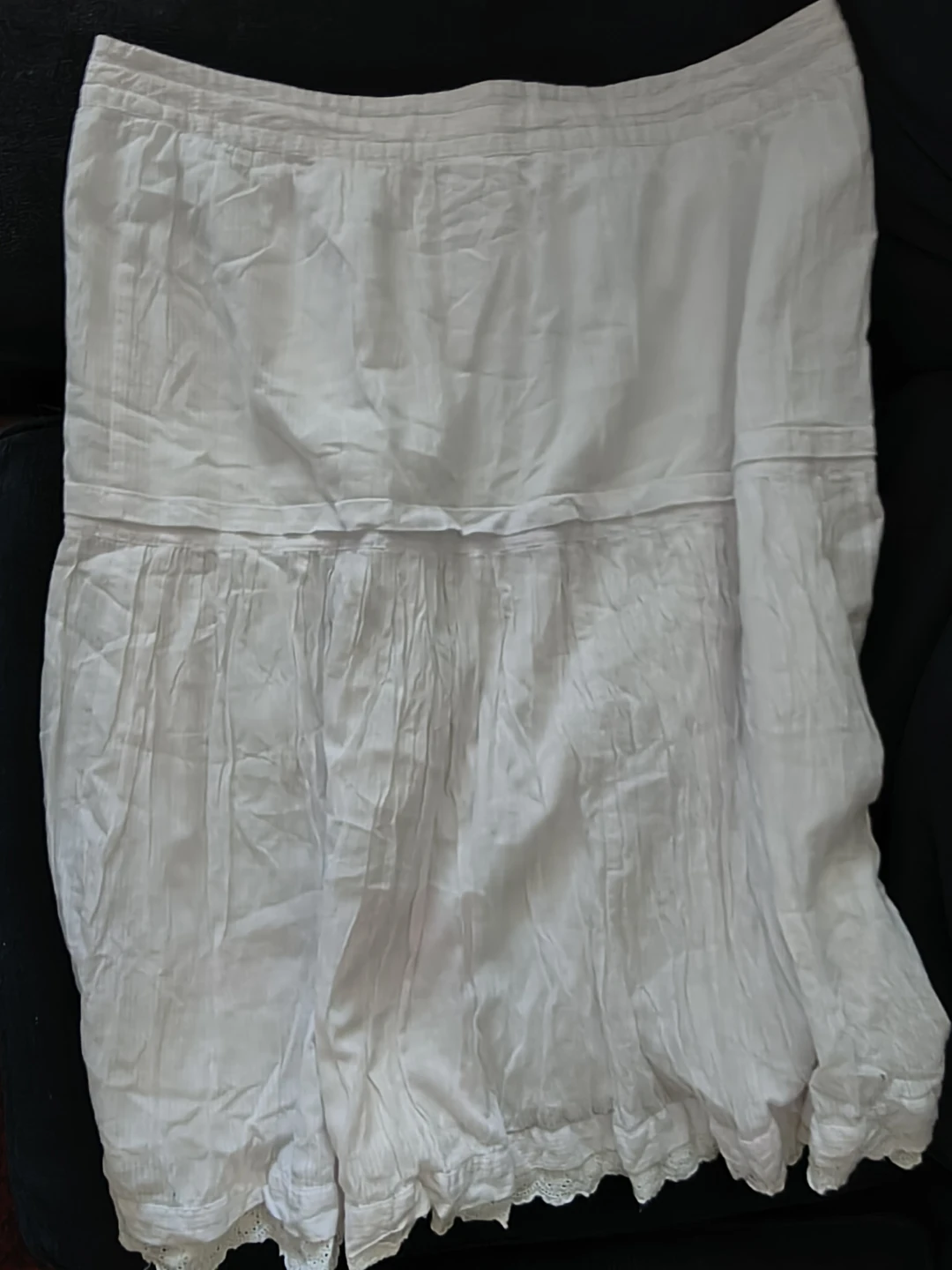 White Gilani Skirt Size 16/18 100% Cotton - photo 5