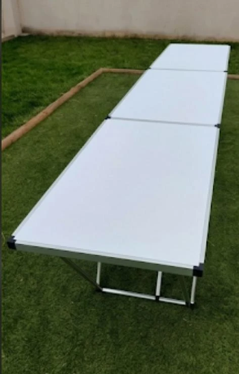 Folding Table - White Top, Aluminium Frame - photo 5