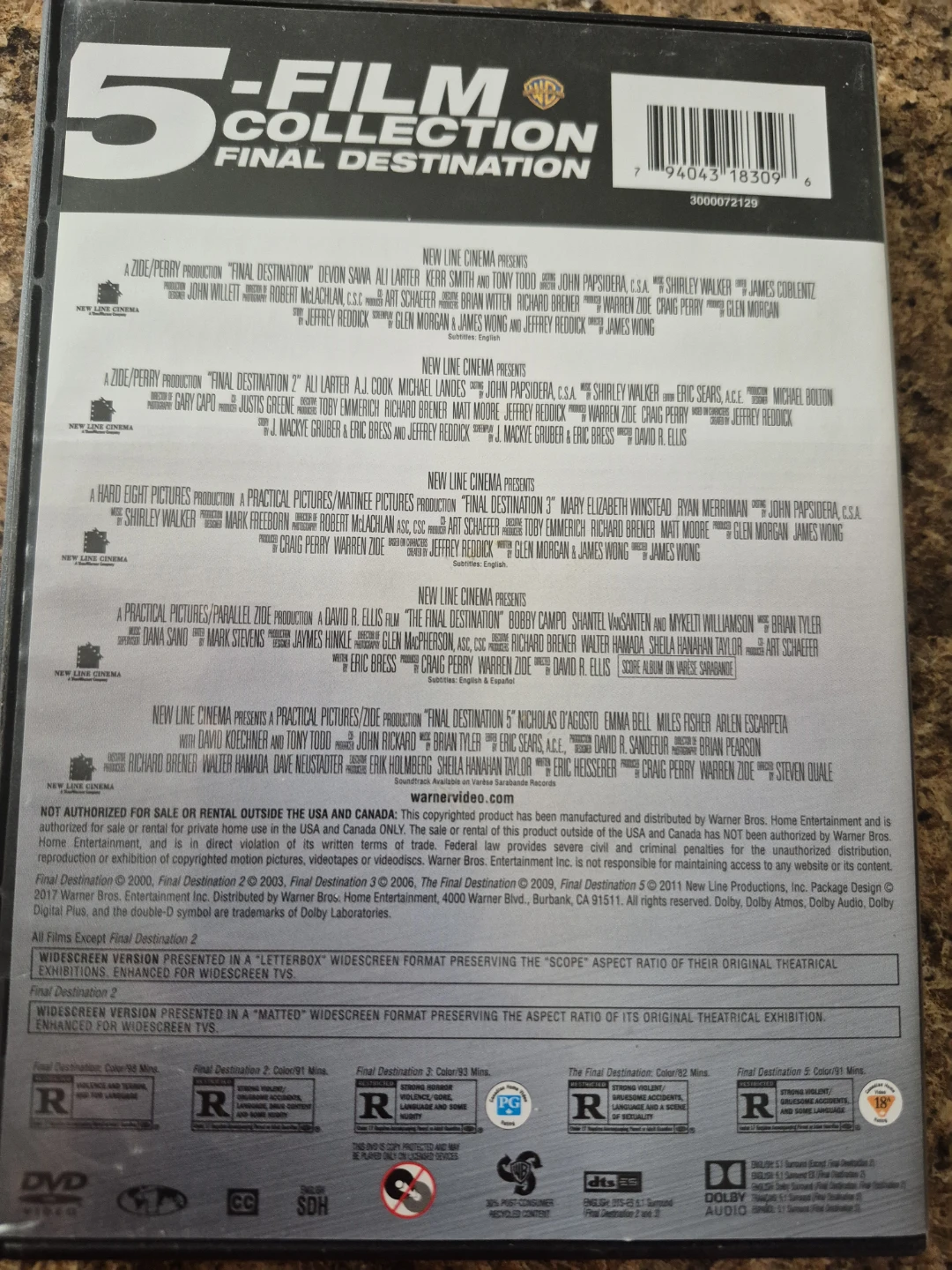 Final Destination 5-Film Collection DVD - photo 2