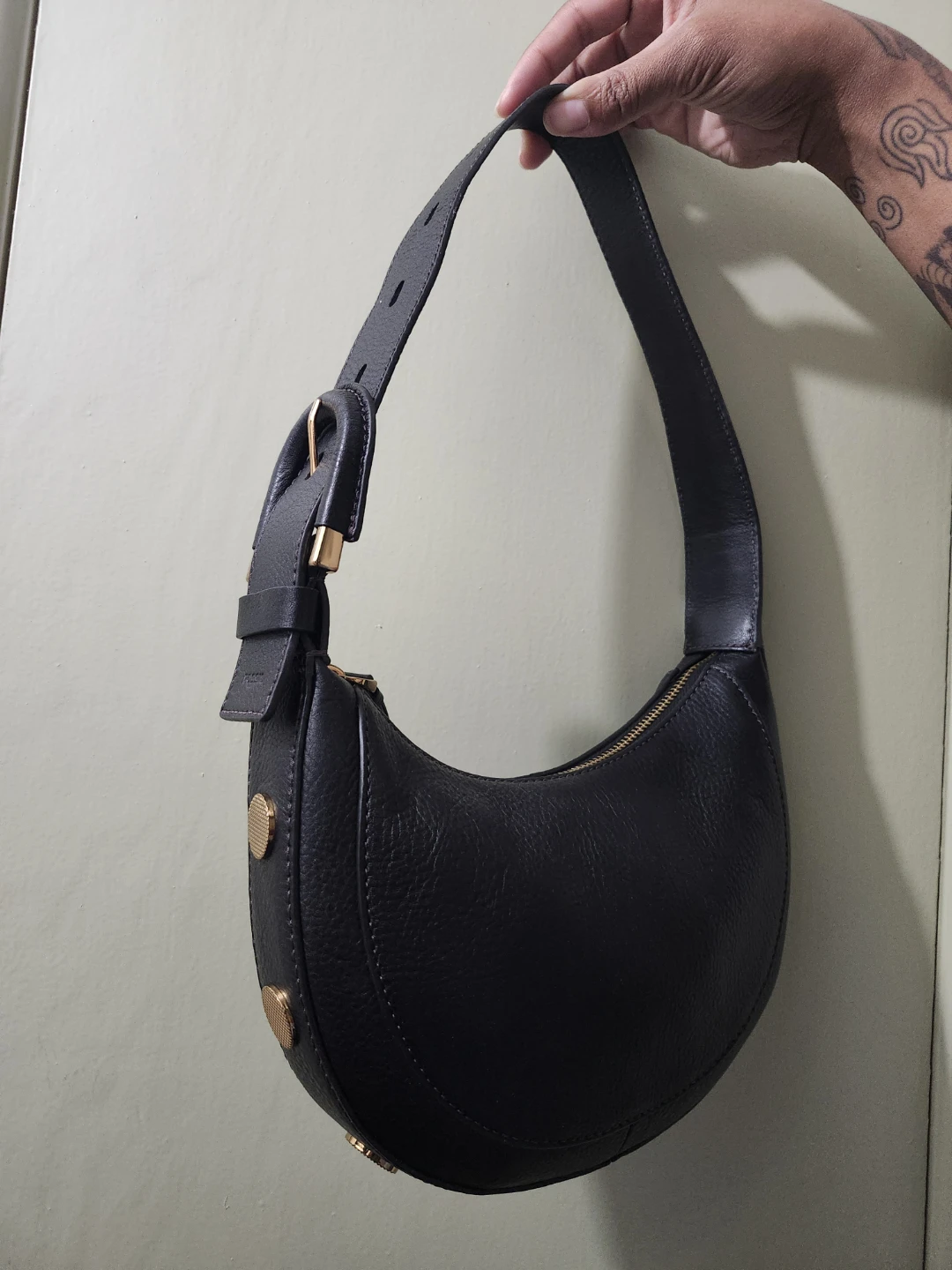 Fossil Harwell Leather Crescent Bag