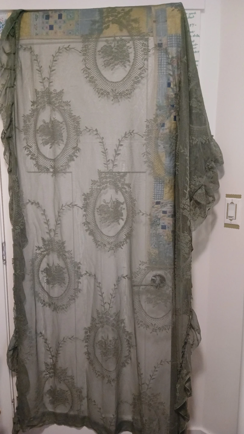 Lace tablecloth - Jade Green