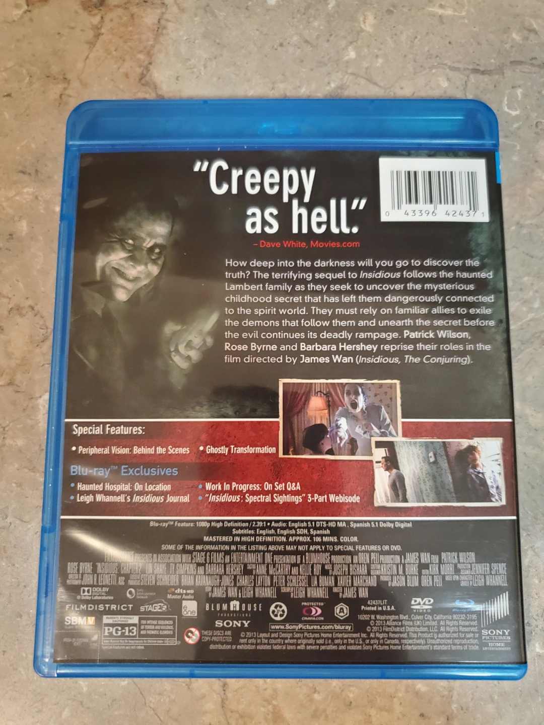 Insidious: Chapter 2 Blu-ray ⚽ - photo 2