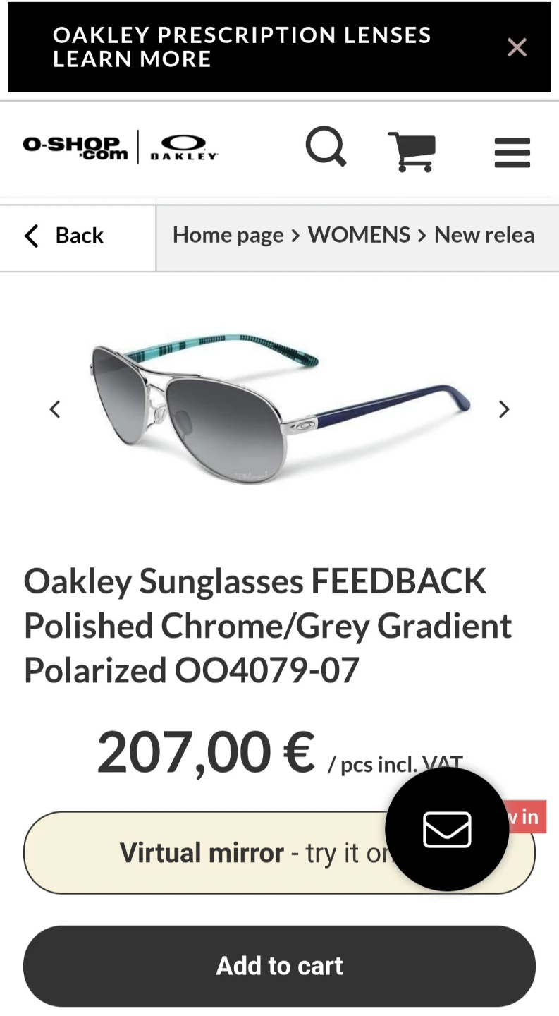 Oakley FEEDBACK Sunglasses - Polished Chrome/Grey Gradient - photo 4