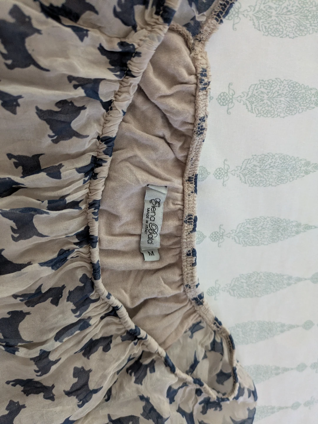 (New) Elena Baldi Women's Dog Print Blouse - photo 2