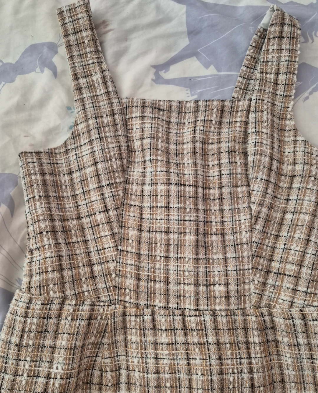 Tweed Plaid Pinafore Dress - photo 2