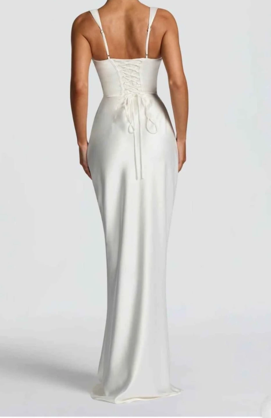 Babyboo White Satin Corset Dress - photo 2
