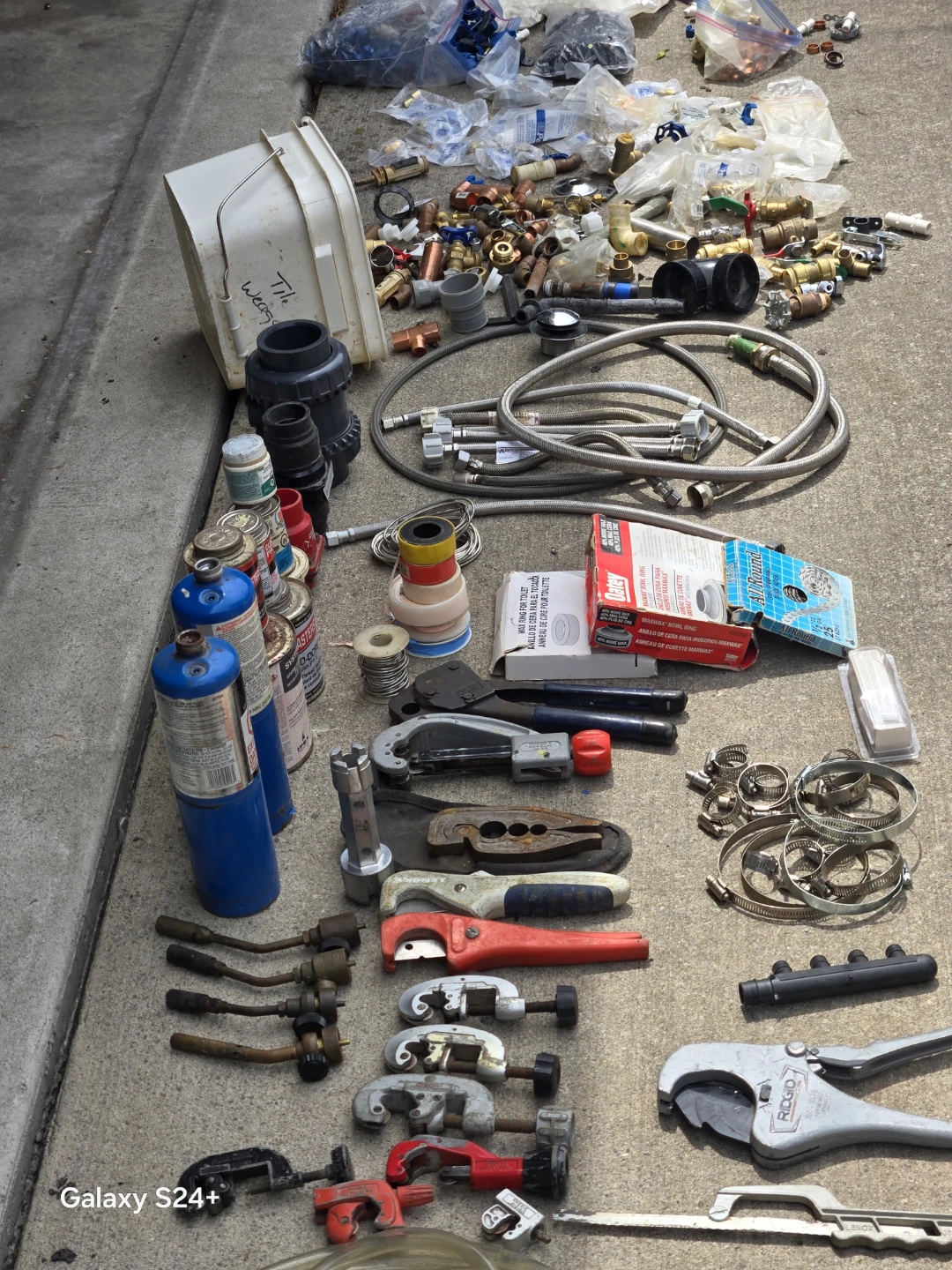 Assorted Pipe Wrenches and Plumbing Fittings - photo 5