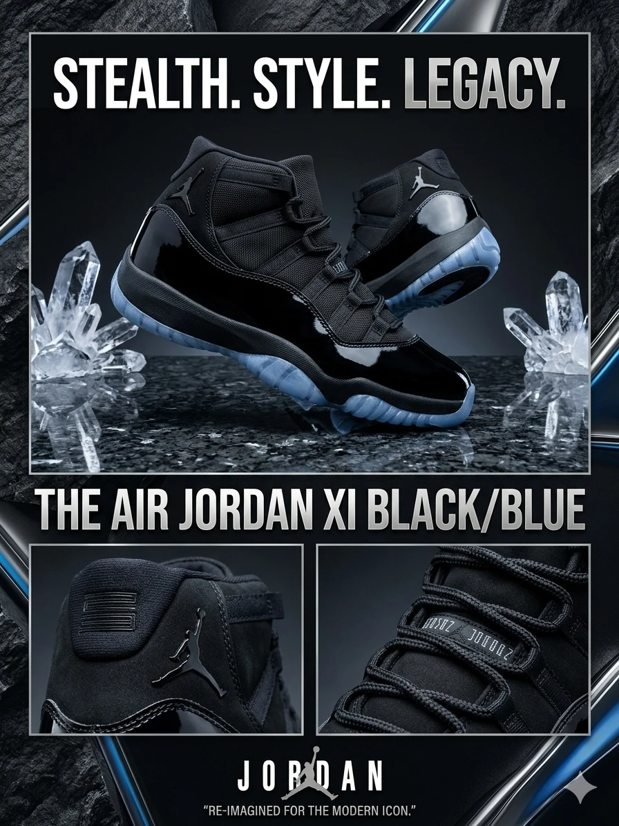 Air Jordan 11 Retro 'Blackout' Sneakers