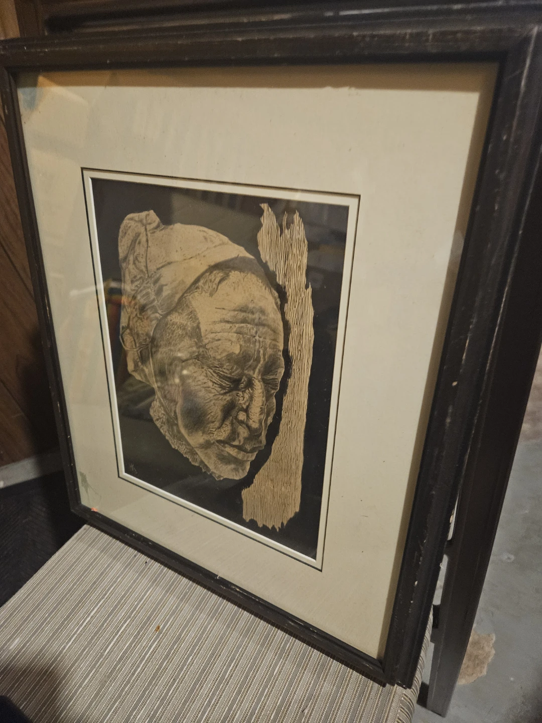 Framed Artwork Portrait of an Elderly Woman - photo 5