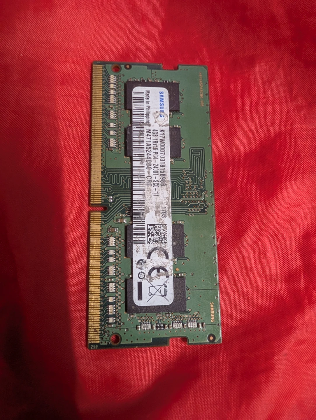 Samsung 4GB DDR3 Laptop RAM Stick