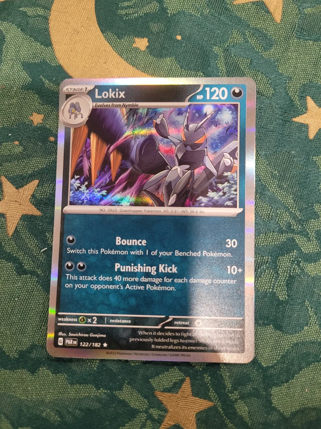 Holo Pokemon Card - Lokix ⚽️