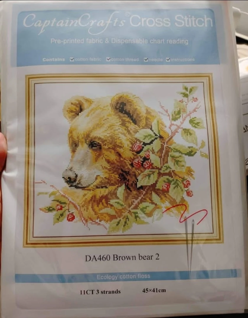 CaptainCrafts Cross Stitch Kit - RA376 Orange Angel