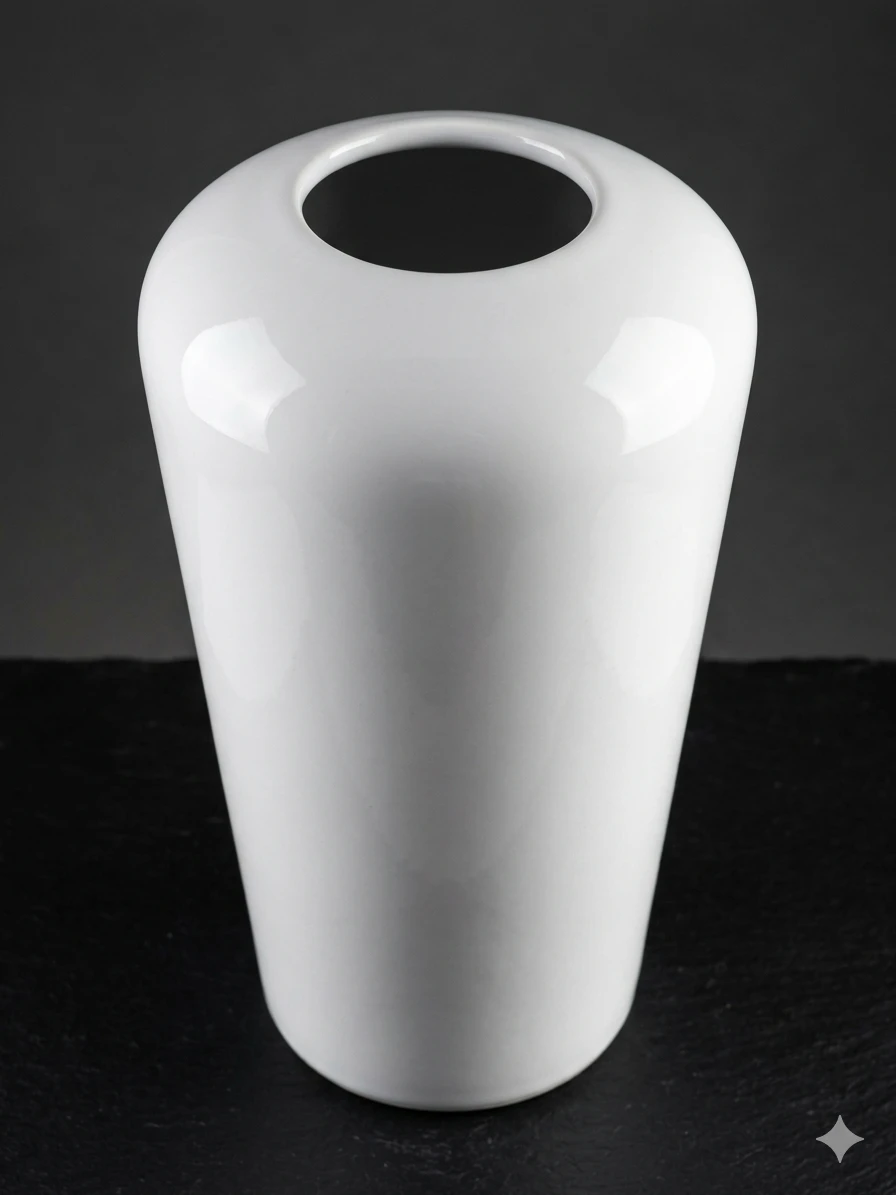 Heron's White Ceramic Vase - photo 3