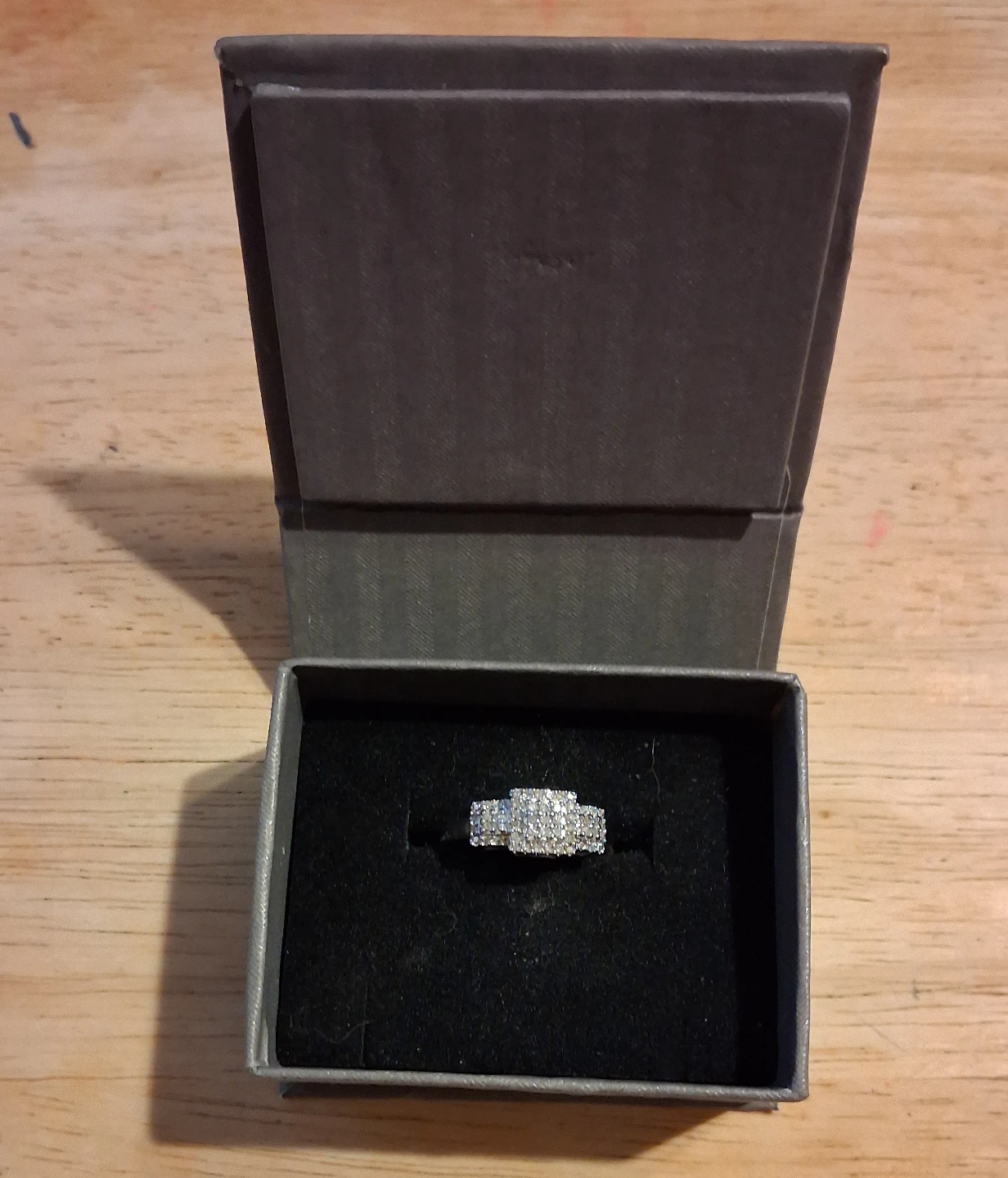 Silver engagement Ring