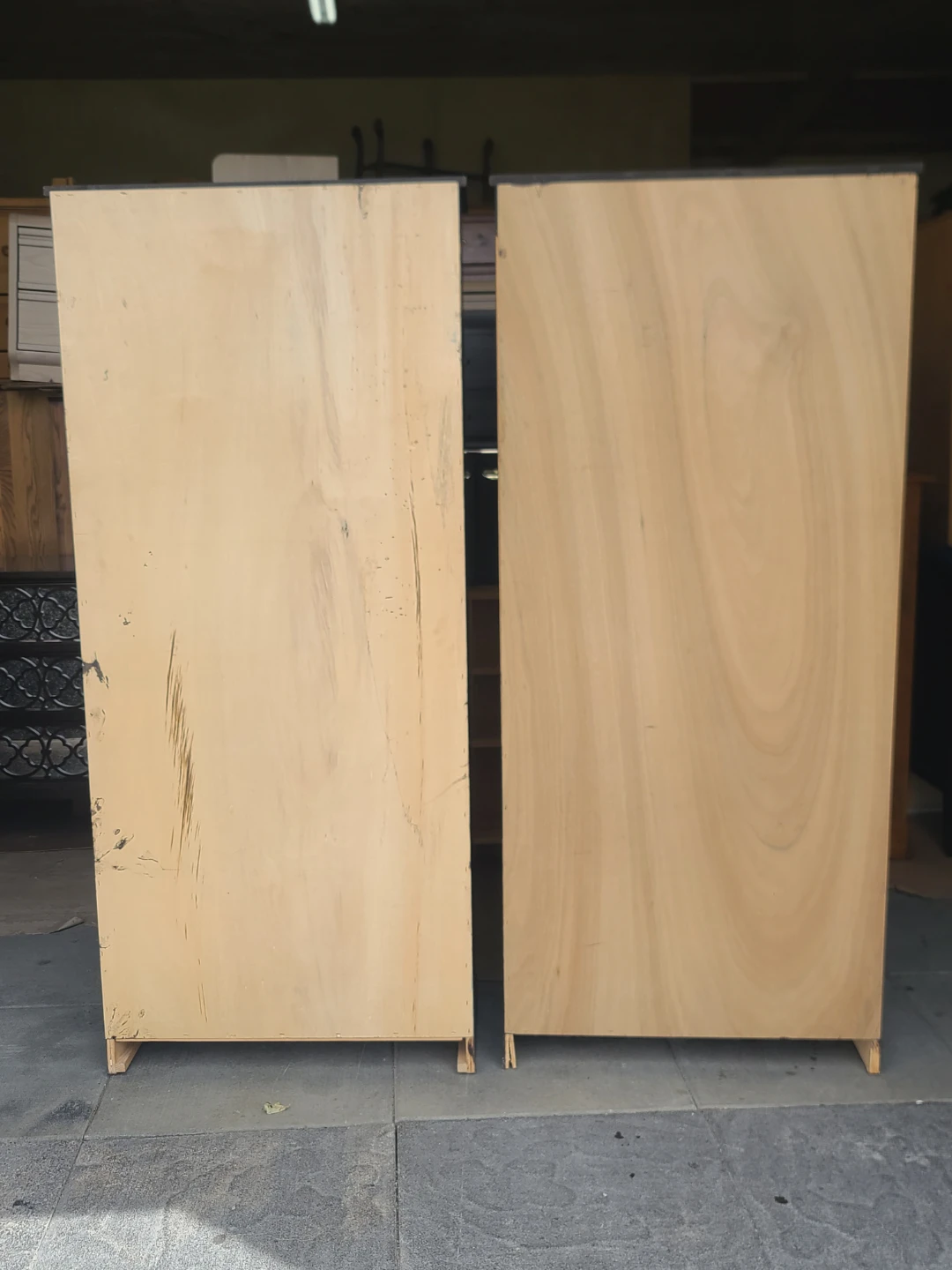 Pair of Dark Wood Bookcases - photo 5