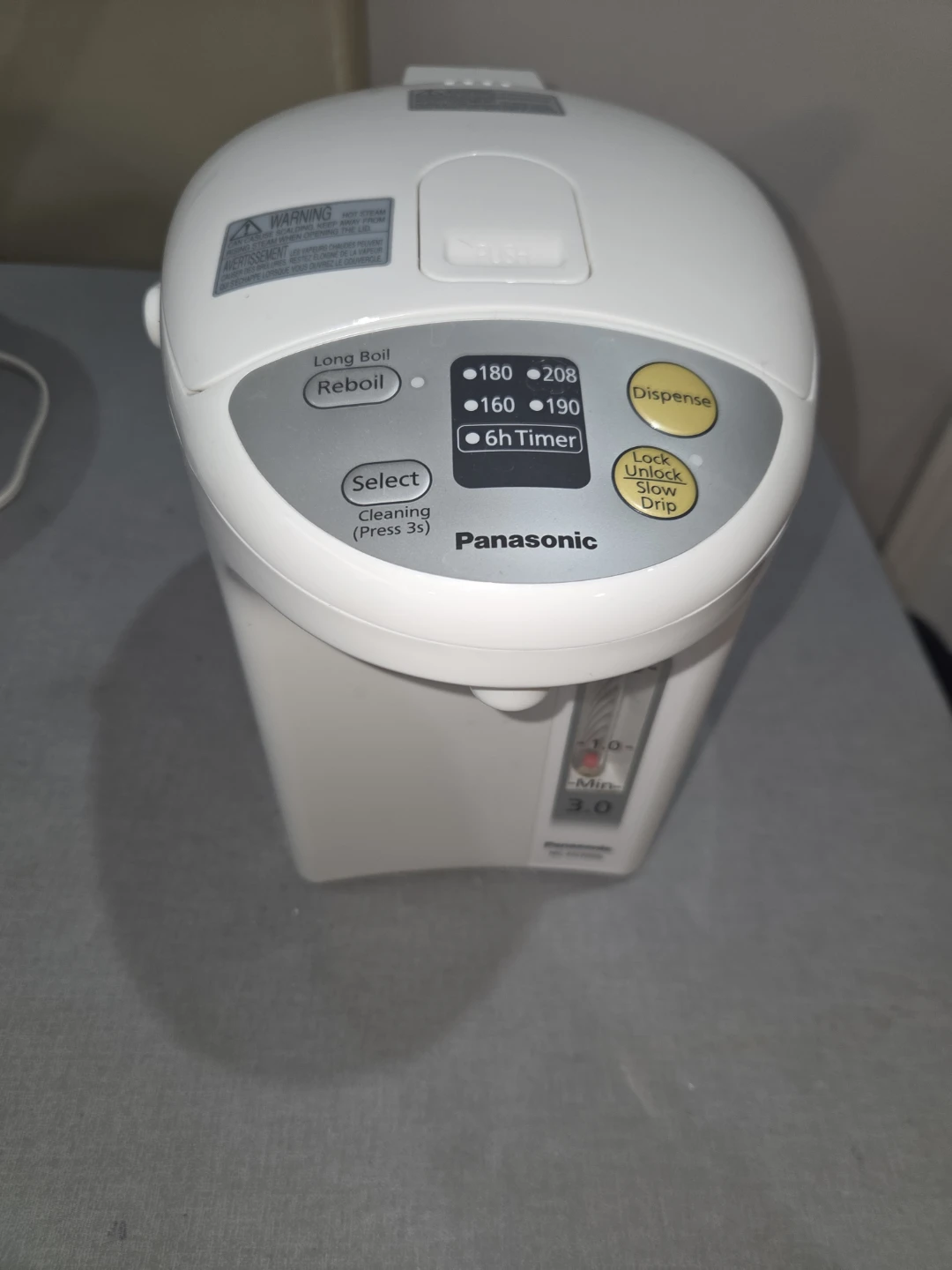 Panasonic Electric Water Boiler Thermos 3.0L